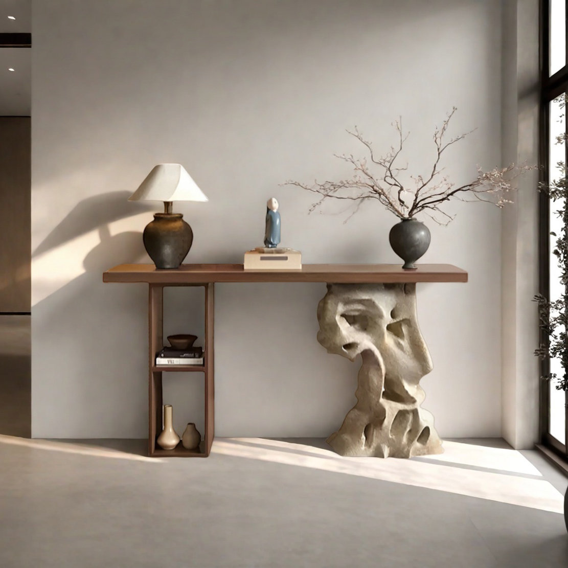 Picture of DURBIL Retro Minimalist Art Console Table | Wayfair